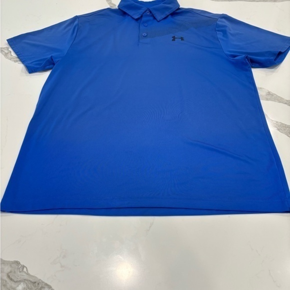 NWOT Under Armour the playoff polo heat gear men’s size (L) athletic golf shirt - Picture 2 of 4